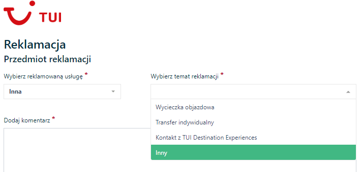 formularz reklamacyjny tui daje jednak pewne możliwości w zakresie odszkodowania lub zadośćuczynienia za zmarnowane wakacje
