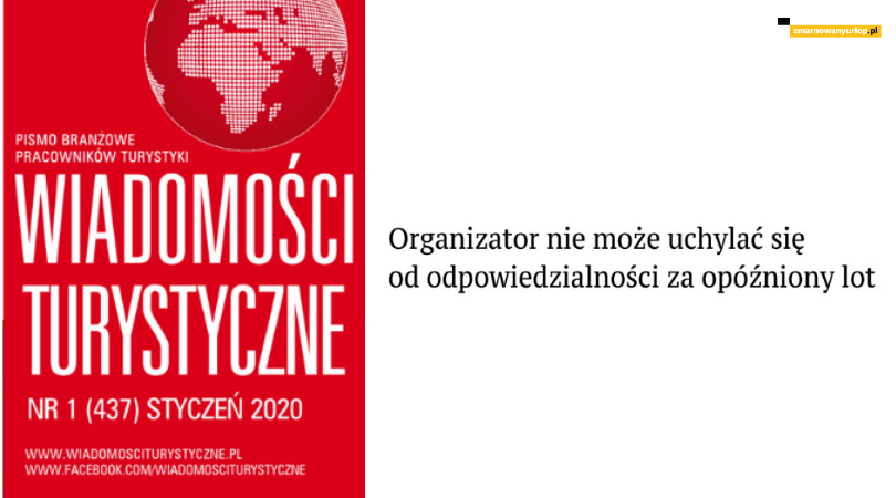 Odpowiedzialność biura podróży za opóźniony lub odwołany lot